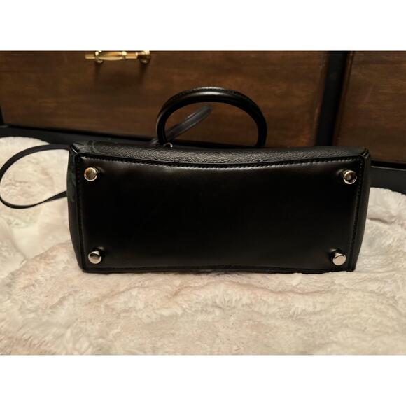 Classy Coach Mini Bennett Satchel in Black Floral Beautiful - Picture 5 of 10